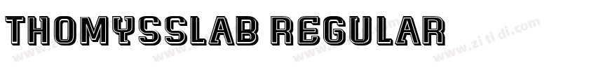 ThomysSlab Regular字体转换